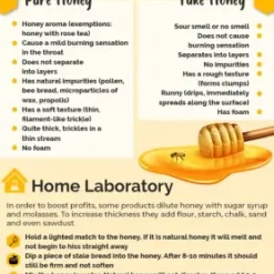 Oils and herbs Honey infographic