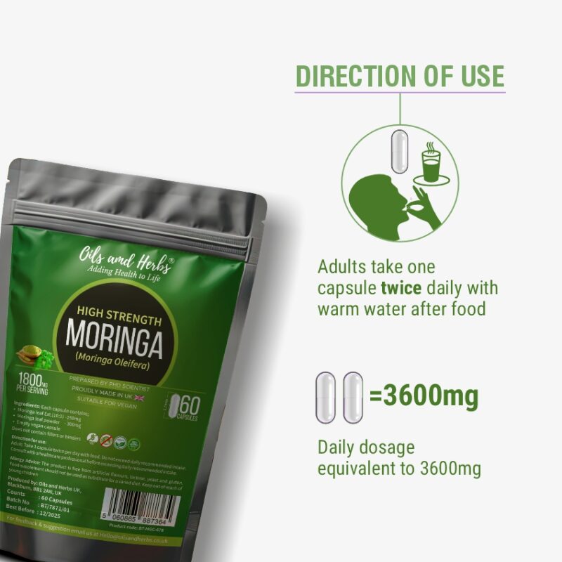 MORINGA DIRECTION OF USE