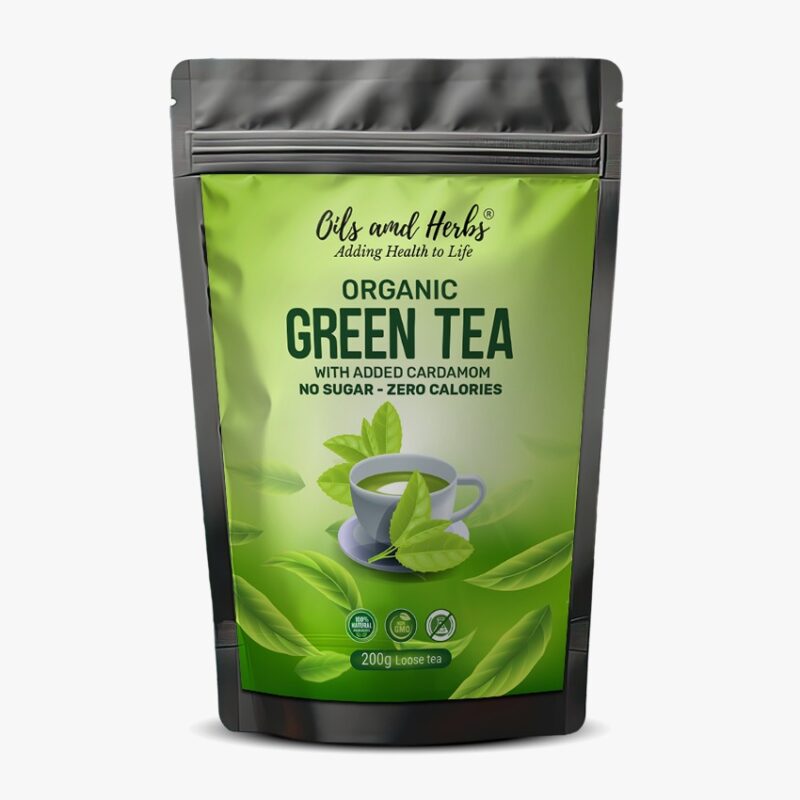 ORGANIC GREEN TEA WITH CARDAMOM