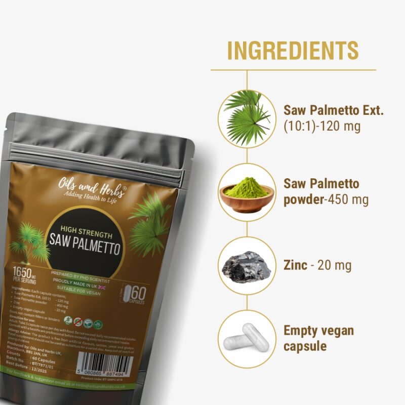 Saw palmetto ingredients