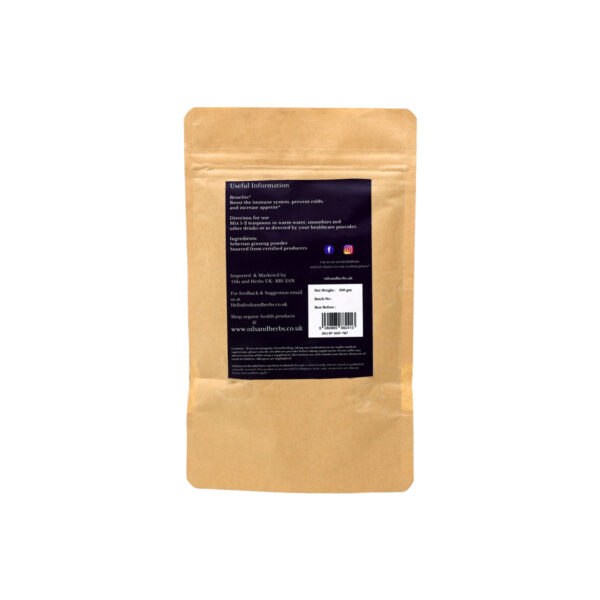 siberian ginseng powder organic