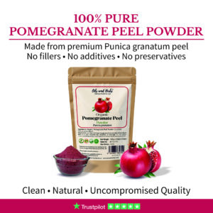 Alternative view of Sun Dried Pomegranate Peel Powder - Punica granatum - 100% Pure Clean and Natural
