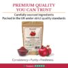 Sun Dried Pomegranate Peel Powder - Punica granatum - 100% Pure Clean and Natural