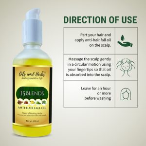 15 BLENDS ANTI HAIR FALL OIL