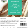 Natural Ashwagandha Root- Withania somnifera - Natural Adaptogen