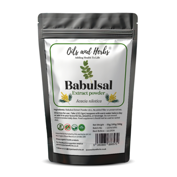 Organic Babul Extract Powder 10:1- Acacia nilotica - Oils and Herbs UK