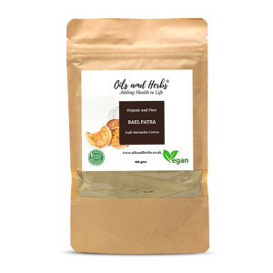 Organic Bael Patra Powder - Aegle Marmelos Correa -100% Pure, Clean and Natural