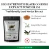 High Strength Black Cohosh Extract Powder 10:1 - Natural and Pure