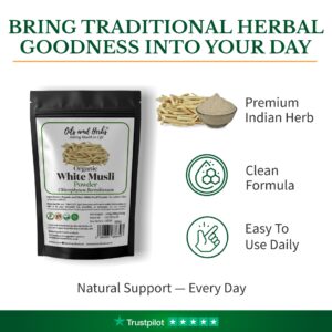 Alternative view of Natural Safed / White Musli Powder – 100% Pure Grounded Root
