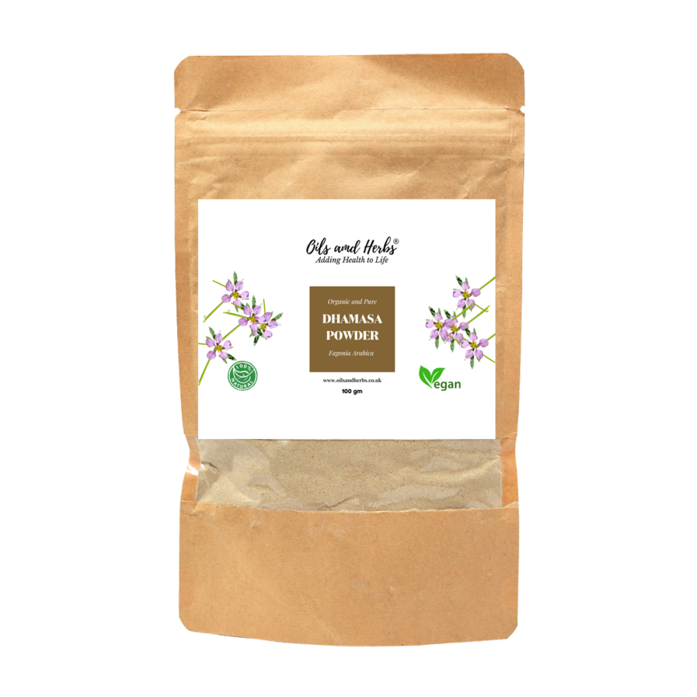 Organic Dhamasa powder - Fagonia Arabica- Damasa-100% Pure, Clean and Natural