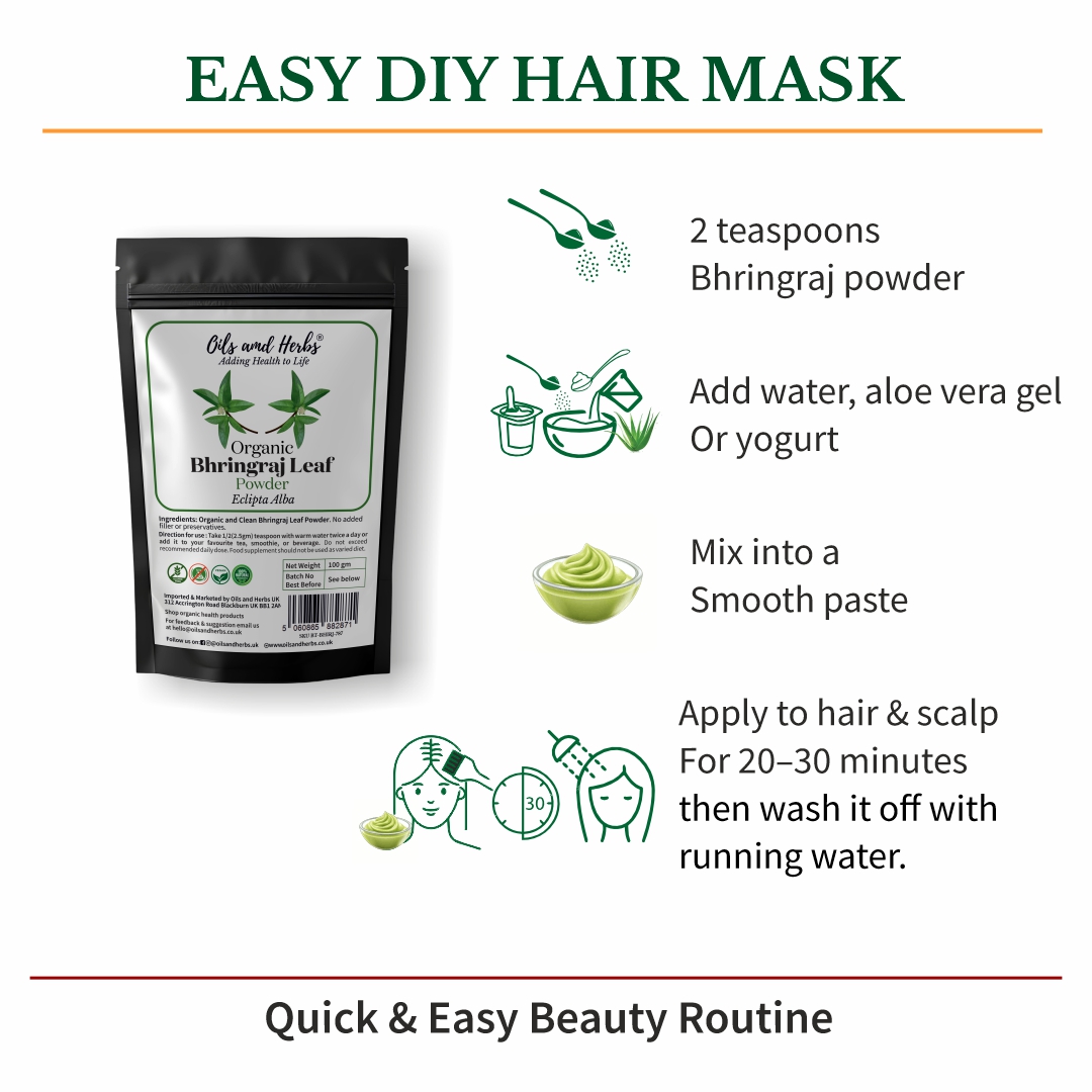 Sun Dried Bhringraj Leaf Powder - False Daisy -100% Pure, Clean and Natural 4 Sun Dried Bhringraj Leaf Powder - False Daisy -100% Pure, Clean and Natural - Image 4