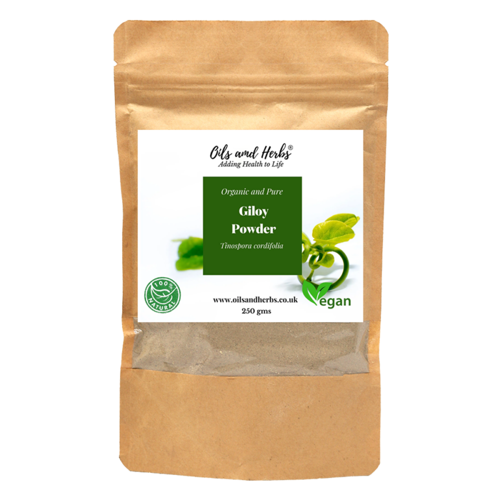 Clean Organic Giloy Powder - Tinospora cordifolia -100% Pure and Natural