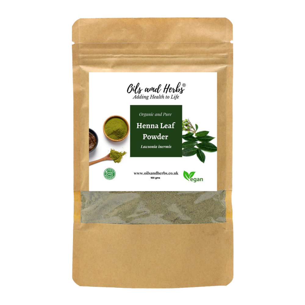 Organic Henna Leaf Powder - Lawsonia inermis -100% Pure, Clean and Natural