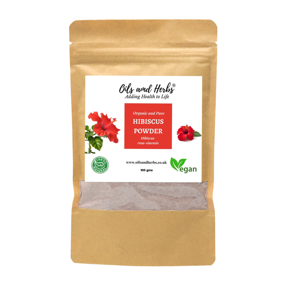 Organic Hibiscus Powder - Hibiscus rosa-sinensis-100% Pure, Clean and Natural