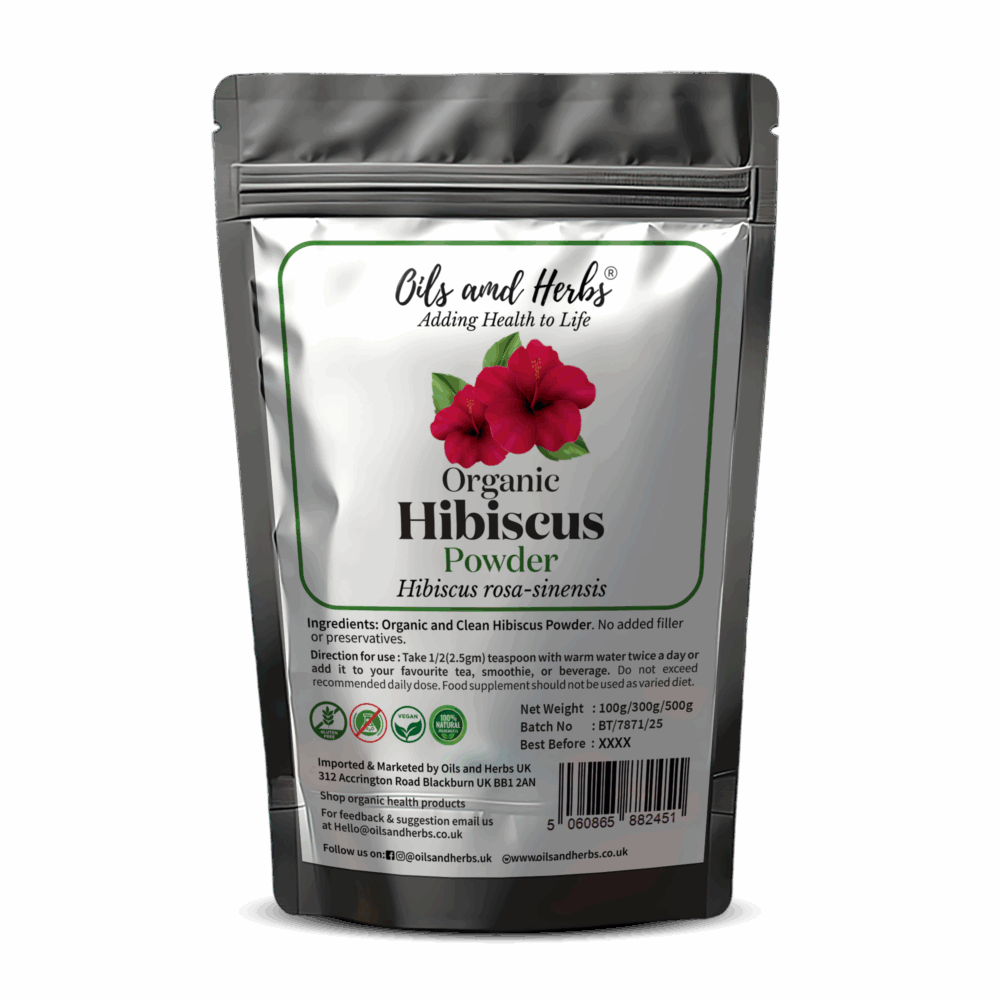 Organic Hibiscus Powder - Hibiscus rosa-sinensis-100% Pure, Clean and Natural - Image 2