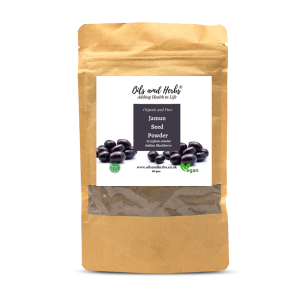 Organic Jamun Seed Powder - Indian Black Berry - 100% Pure, Clean and Natural