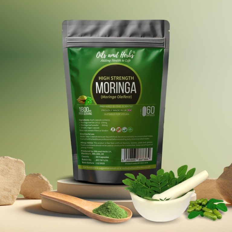 Buy High Strength Moringa Extract Capsules 1800mg in UK