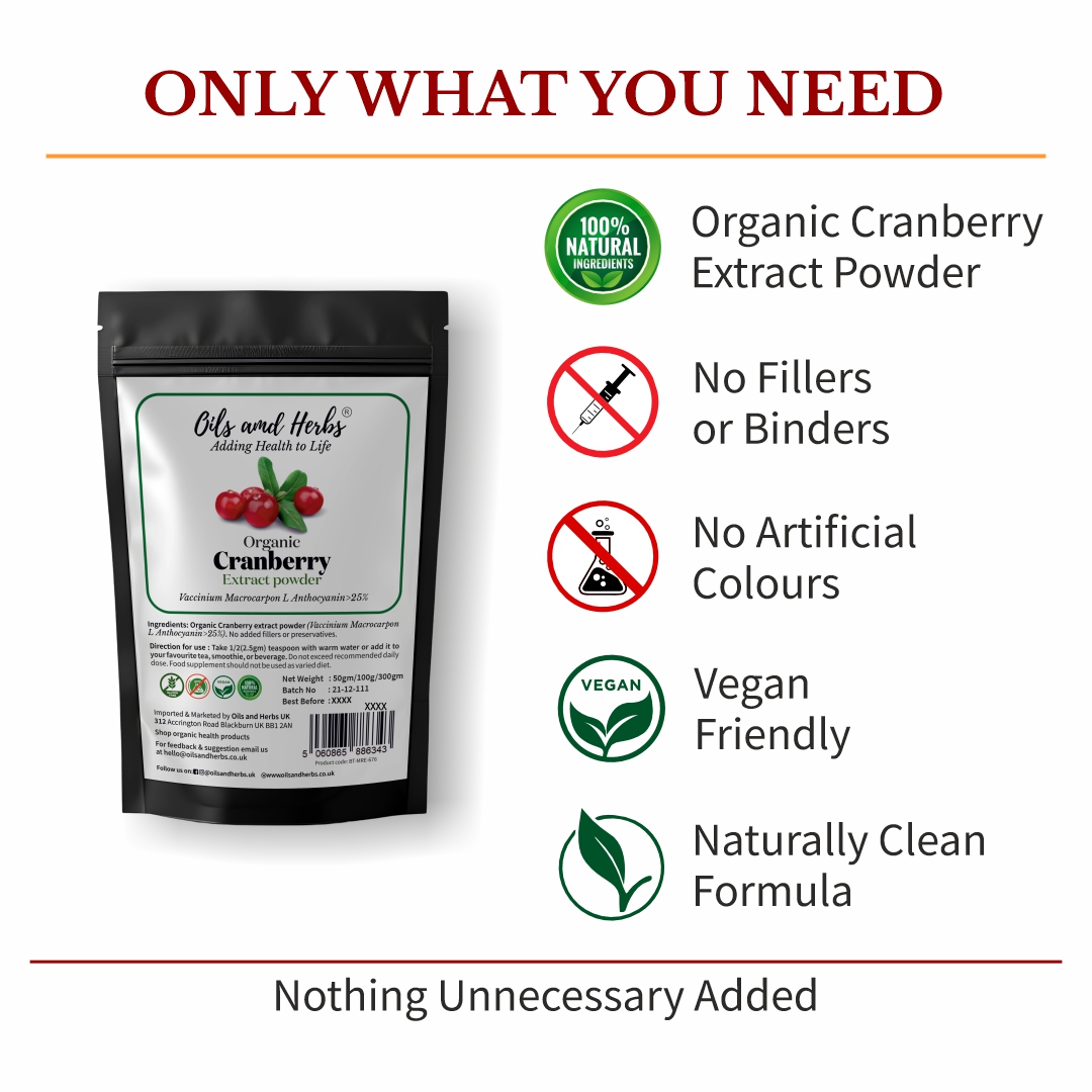 Organic Cranberry Extract Powder – High in Anthocyanins & Lab-Tested Quality 3 Organic Cranberry Extract Powder – High in Anthocyanins & Lab-Tested Quality - Image 3