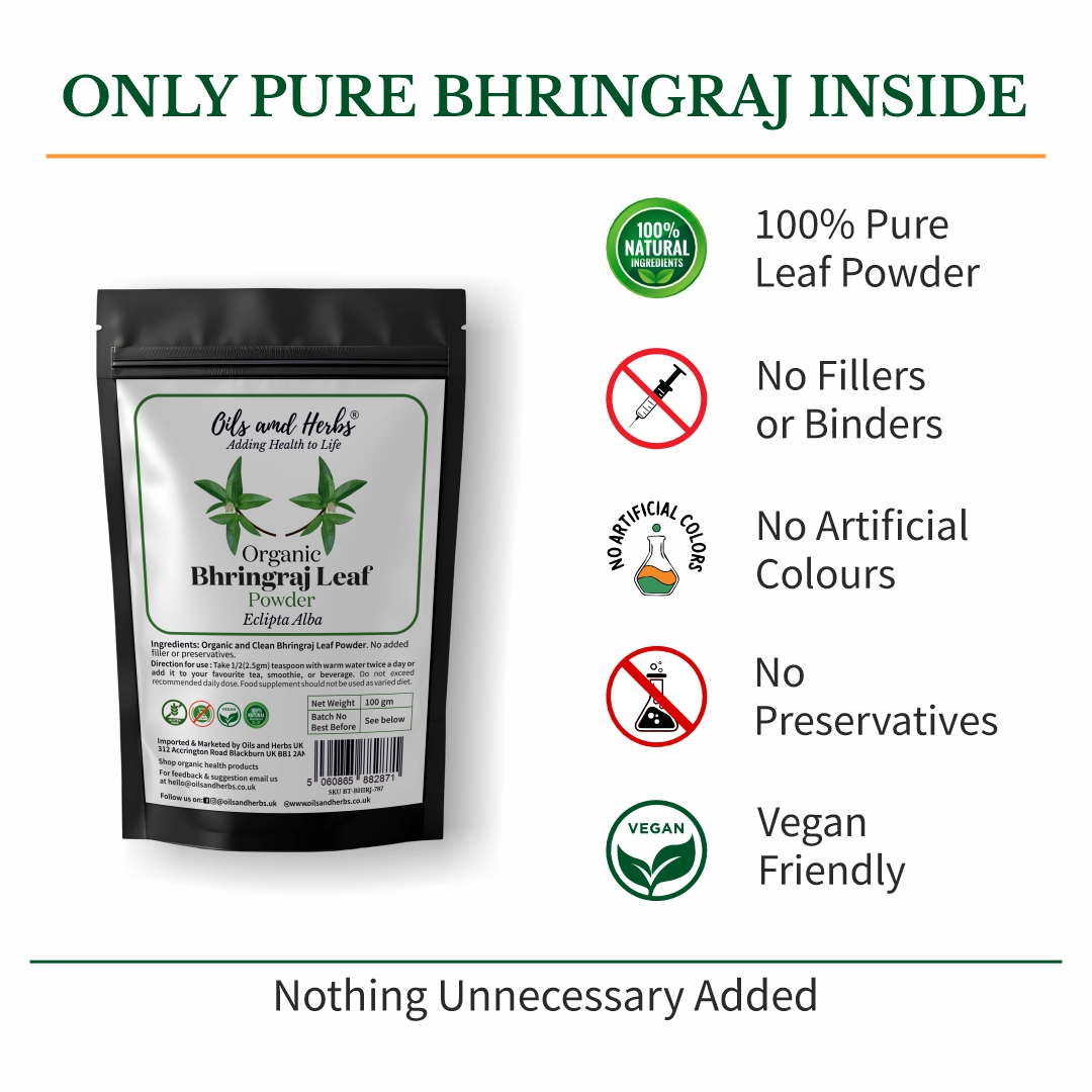 Sun Dried Bhringraj Leaf Powder - False Daisy -100% Pure, Clean and Natural 10 Sun Dried Bhringraj Leaf Powder - False Daisy -100% Pure, Clean and Natural - Image 10