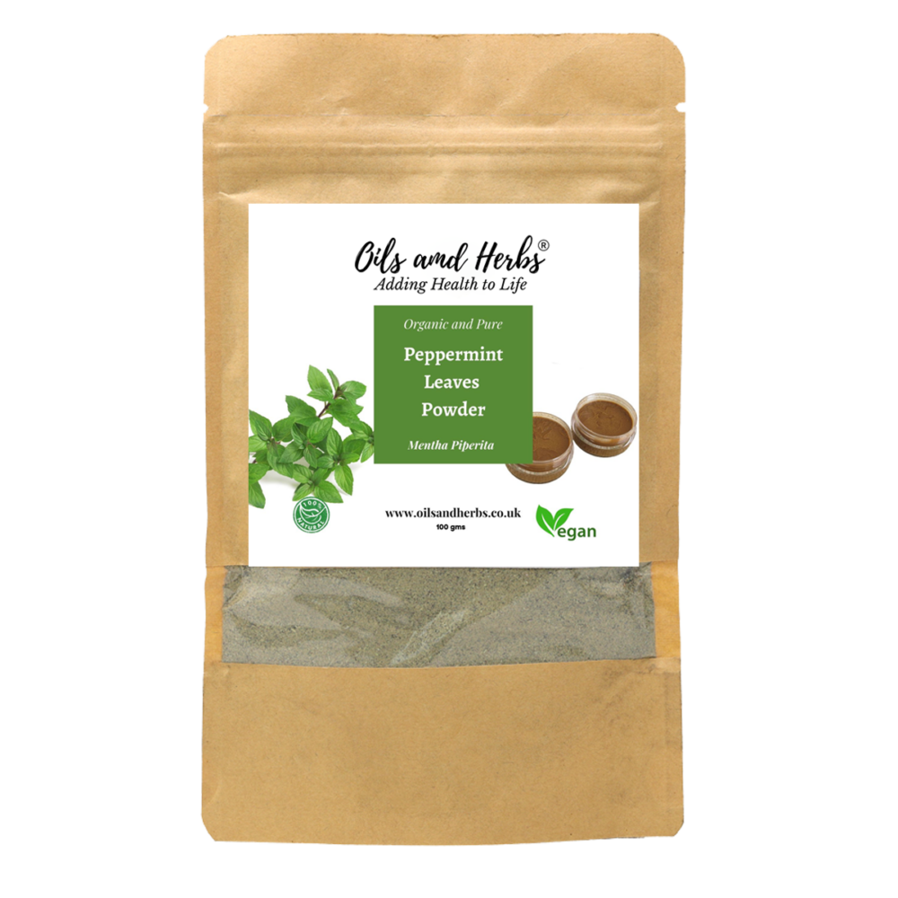 Organic Peppermint Leaves Powder - Mentha Piperita - 100% Pure, Clean and Natural