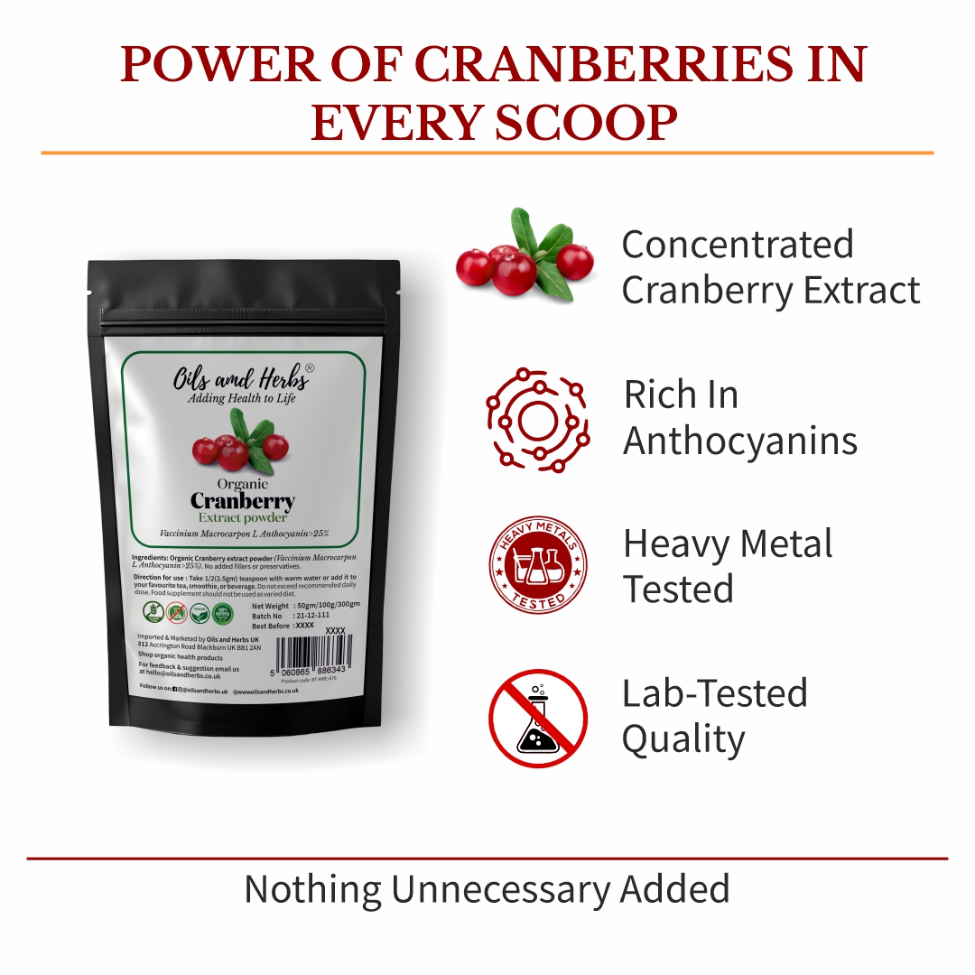 Organic Cranberry Extract Powder – High in Anthocyanins & Lab-Tested Quality 7 Organic Cranberry Extract Powder – High in Anthocyanins & Lab-Tested Quality - Image 7