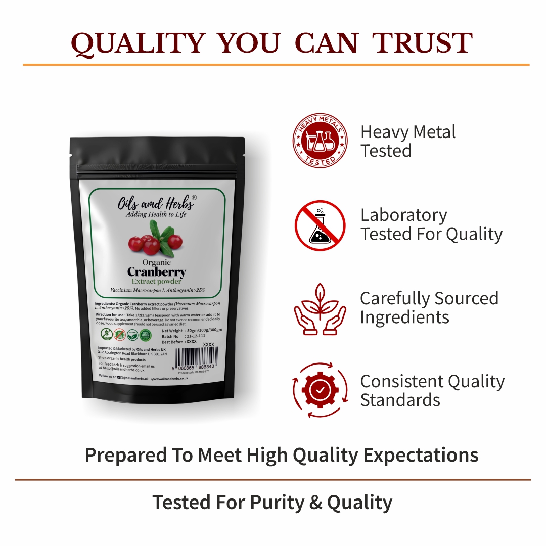 Organic Cranberry Extract Powder – High in Anthocyanins & Lab-Tested Quality 8 Organic Cranberry Extract Powder – High in Anthocyanins & Lab-Tested Quality - Image 8