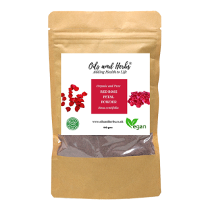 Organic Red Rose Petal Powder- Rosa Centifolia -100% Pure, Clean and Natural