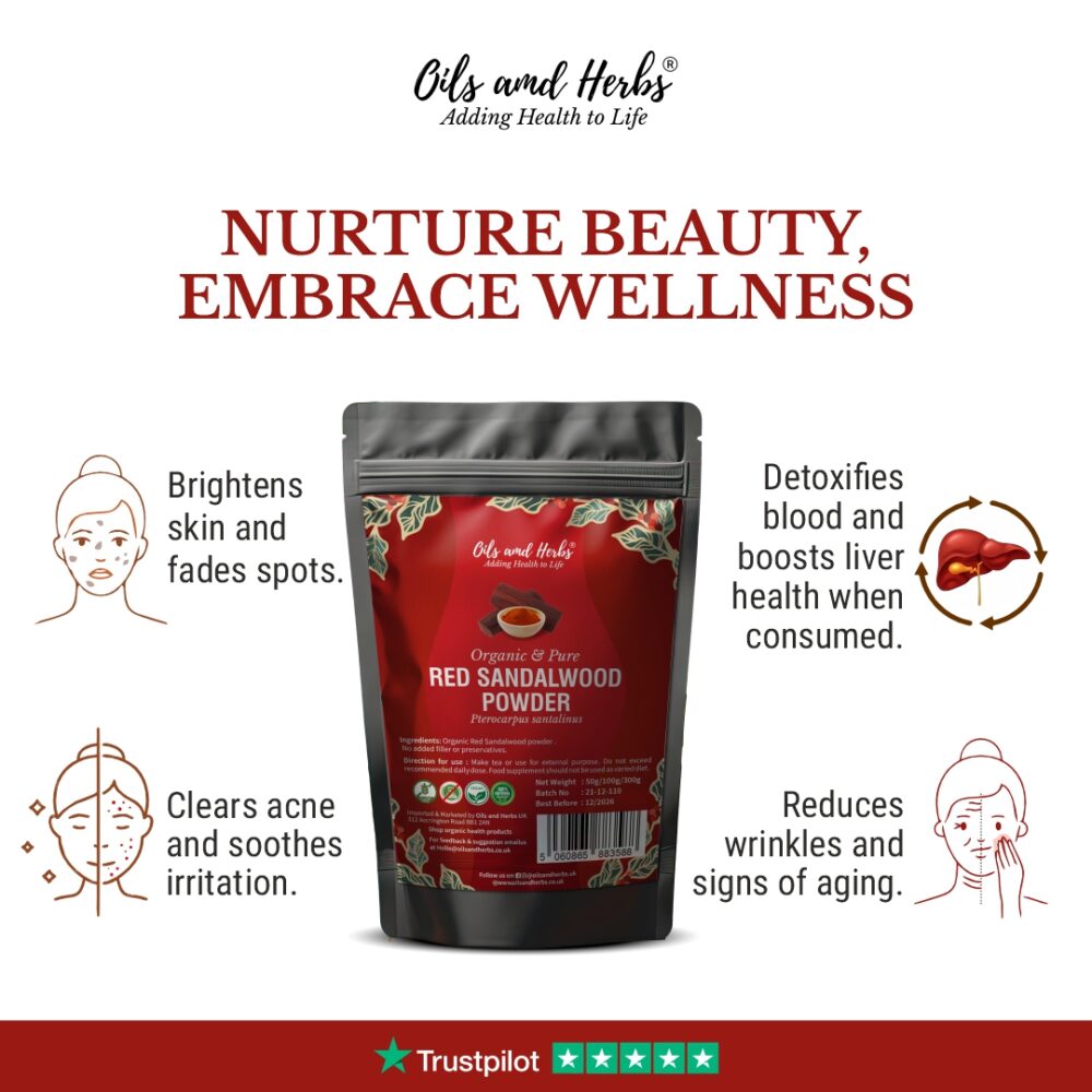 Organic Red Sandalwood Powder - Image 2