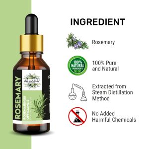 Natural Rosemary Essential Oil For Hair Growth, Skin and Body