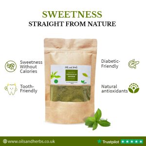 Clean Stevia Powder - Stevia rebaudiana -100% Pure and Natural