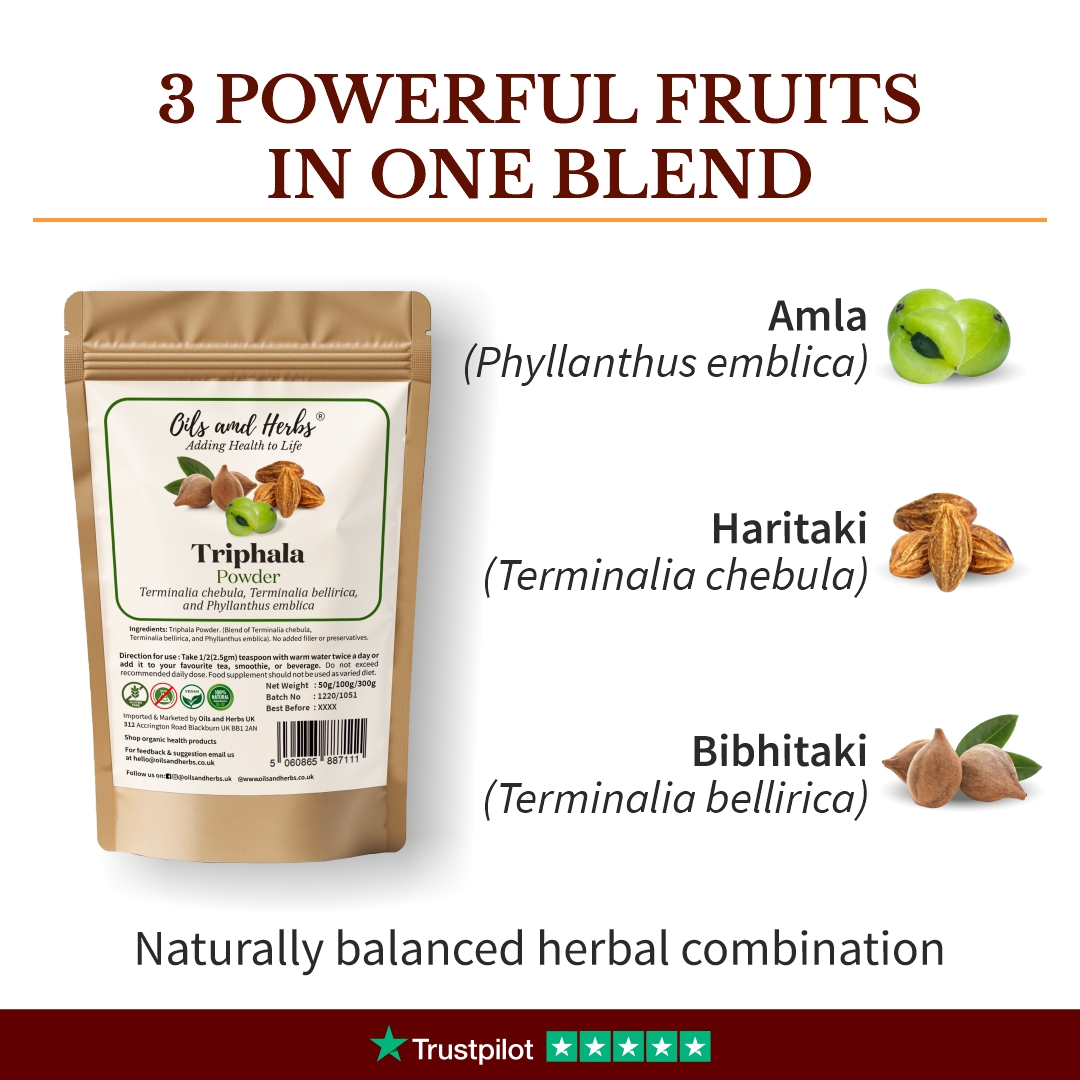 Pure Triphala Powder – Natural Herbal Blend for Daily Wellness 6 Pure Triphala Powder – Natural Herbal Blend for Daily Wellness - Image 6