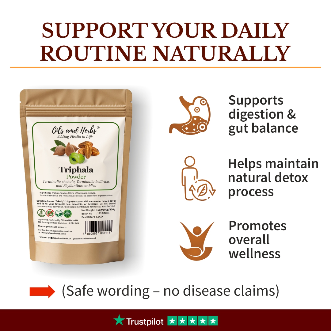 Pure Triphala Powder – Natural Herbal Blend for Daily Wellness 8 Pure Triphala Powder – Natural Herbal Blend for Daily Wellness - Image 8