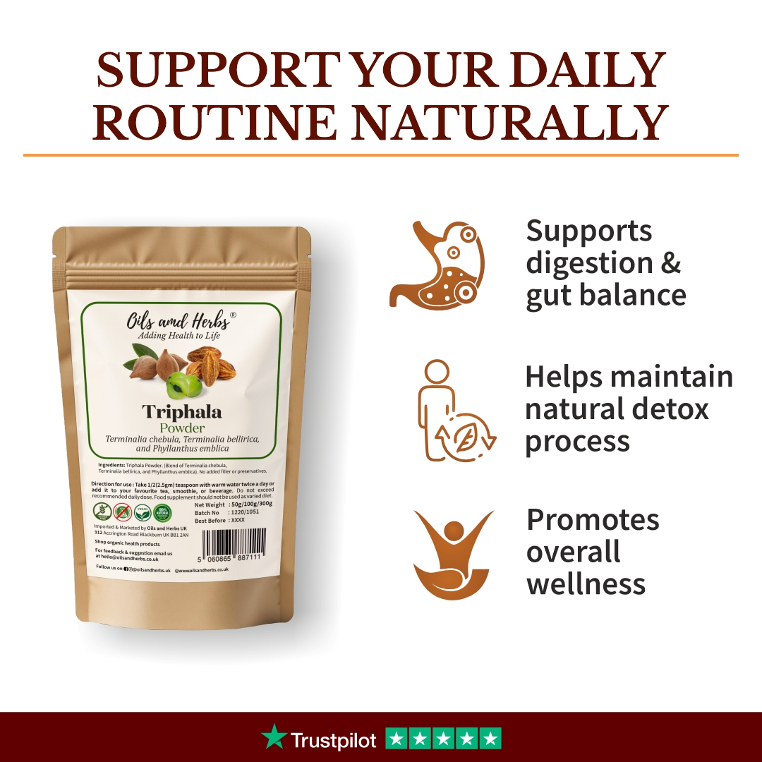 Pure Triphala Powder – Natural Herbal Blend for Daily Wellness 7 Pure Triphala Powder – Natural Herbal Blend for Daily Wellness - Image 7
