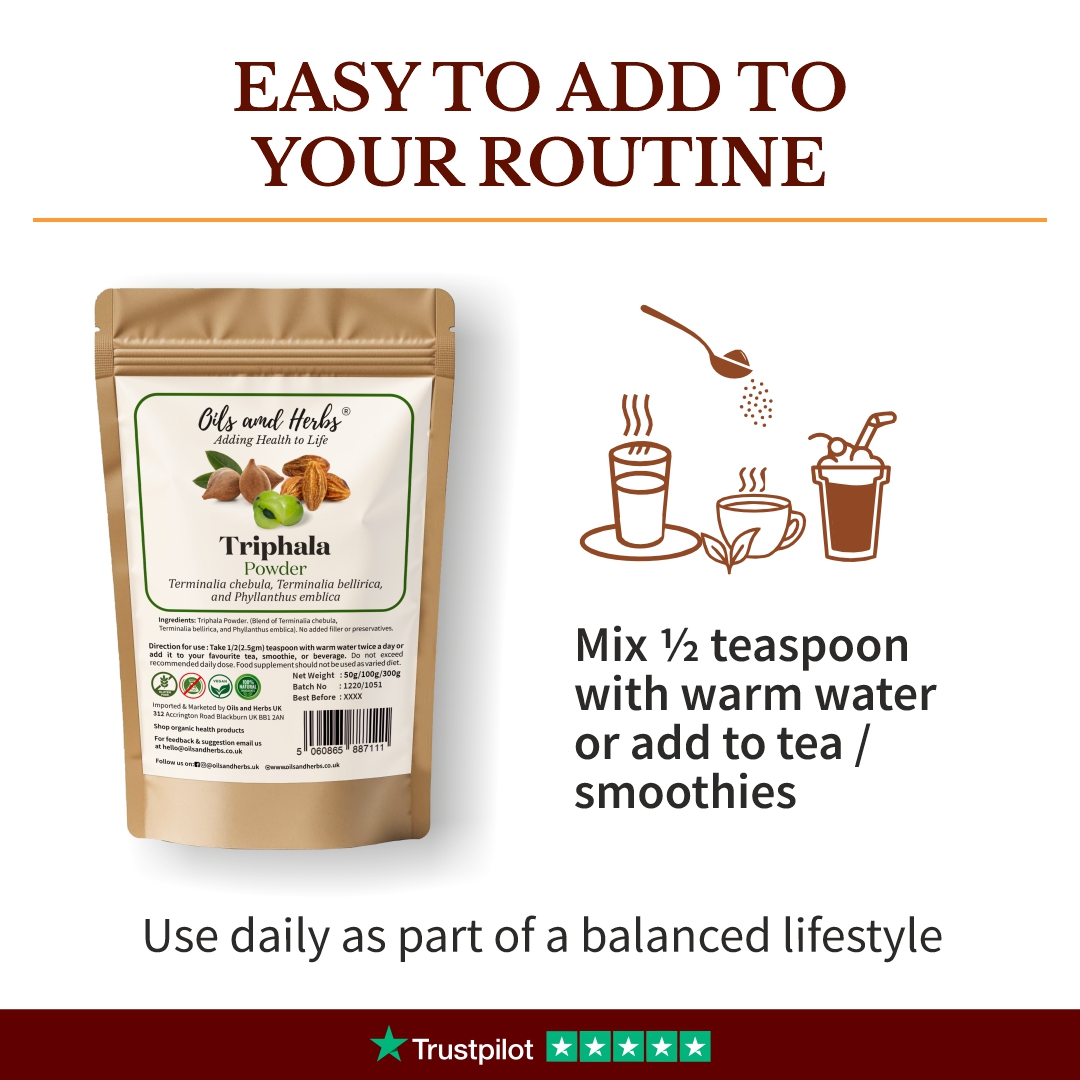 Pure Triphala Powder – Natural Herbal Blend for Daily Wellness 10 Pure Triphala Powder – Natural Herbal Blend for Daily Wellness - Image 10