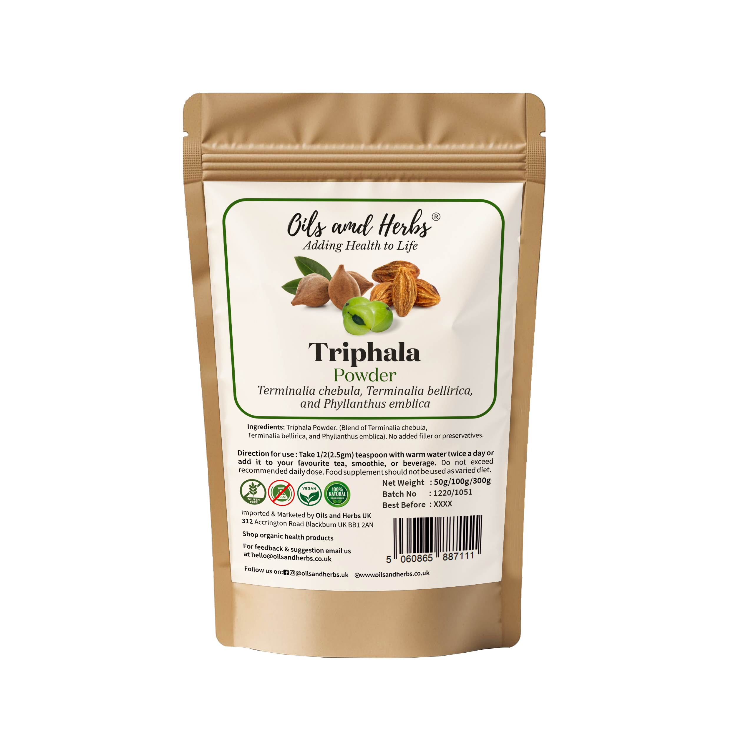 Pure Triphala Powder – Natural Herbal Blend for Daily Wellness 2 Pure Triphala Powder – Natural Herbal Blend for Daily Wellness - Image 2