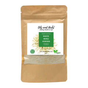 Organic White Musli Powder - Chlorophytum borivilianum100% Pure, Clean and Natural