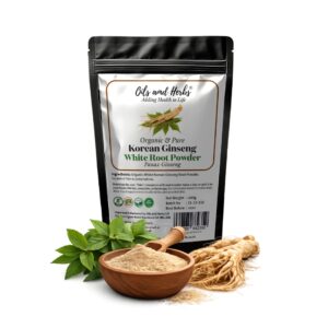 Alternative view of Organic Korean Ginseng Root Powder - Panax Ginseng- 100% Pure and Natural