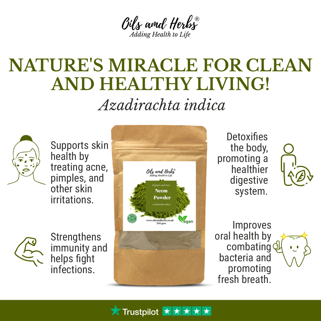 Sun Dried Organic Neem Powder (Azadirachta indica) 3 nEEM POWDER BENEFITS (1)