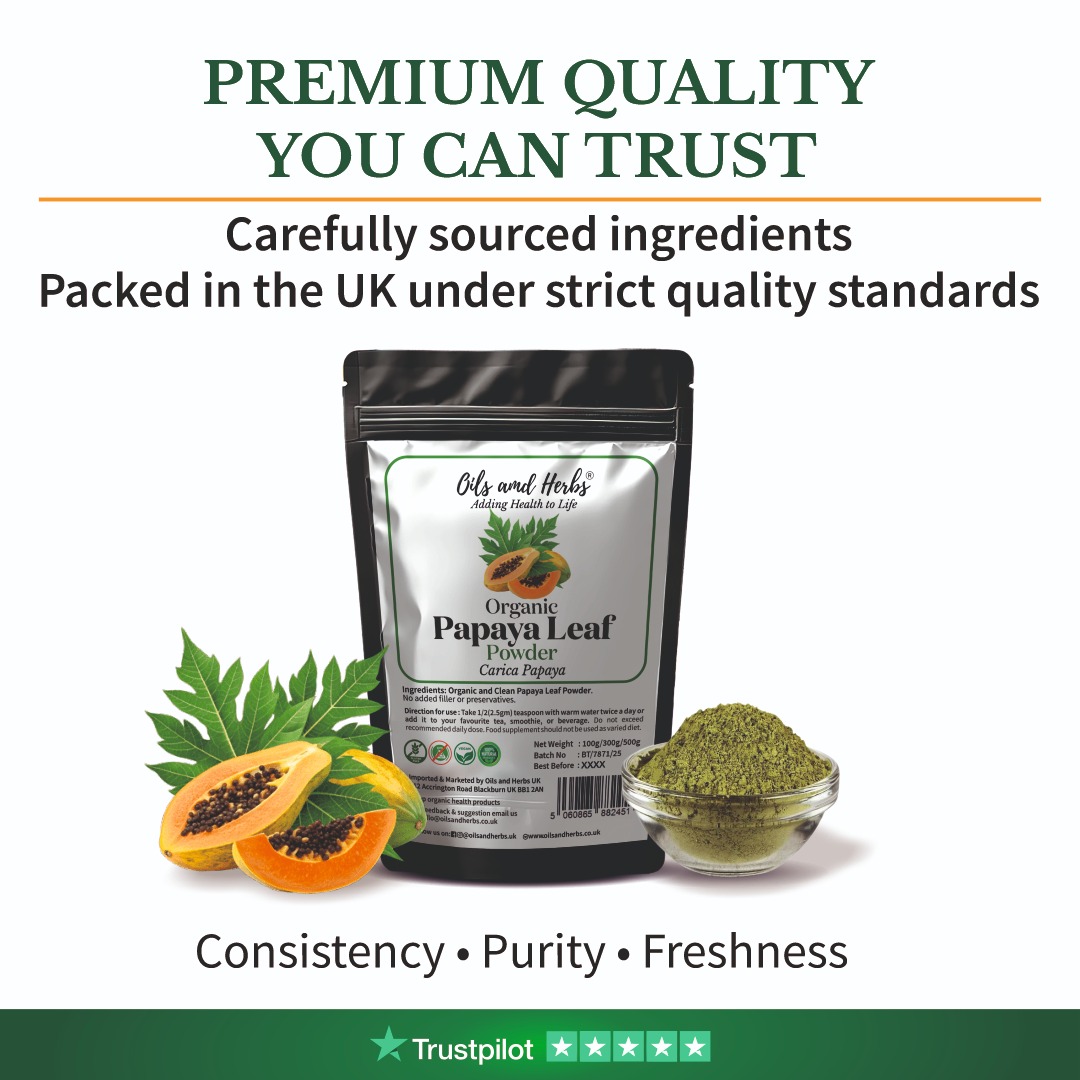 Sun Dried Papaya Leaf Powder - Carica Papaya-100% Pure, Clean and Organic 3 Sun Dried Papaya Leaf Powder - Carica Papaya-100% Pure, Clean and Organic - Image 3