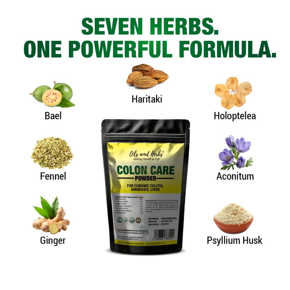 Colon Product Colon Care Powder | Herbal Colon Cleanse & Digestive Support