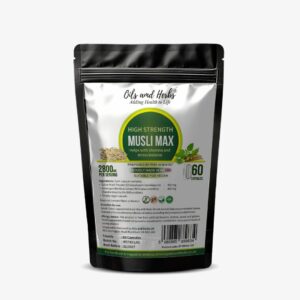 Safed Musli Capsules – 2800mg High Strength Herbal Formula for Men