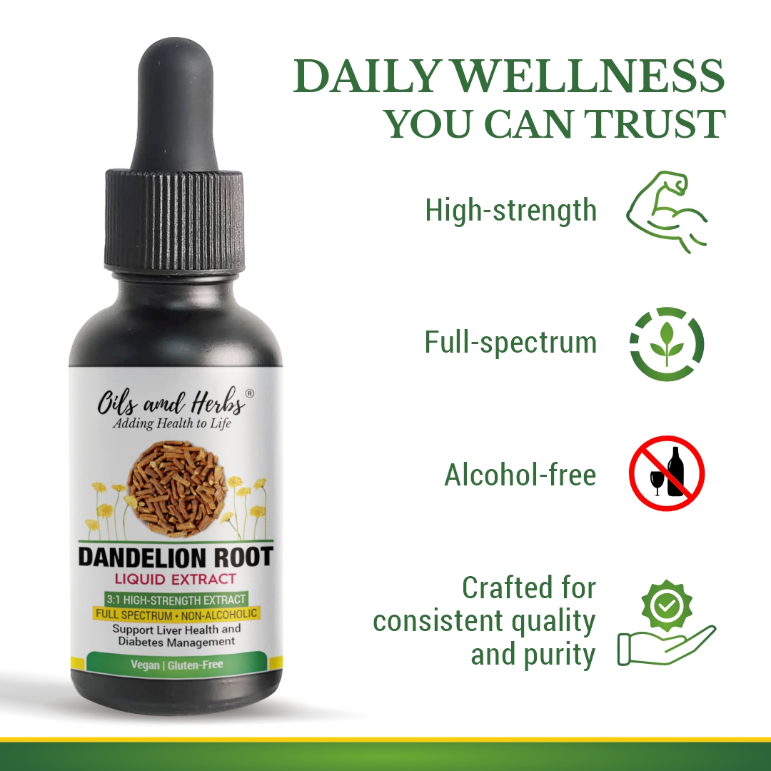 Dandelion Root Liquid Extract – High-Strength, Alcohol-Free 3 Dandelion Root Liquid Extract – High-Strength, Alcohol-Free - Image 3
