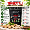 High Strength Tongkali 200:1 – 2% - 20000mg per serving 6 Premium Tongkat Ali Quality Comparison