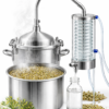 Arq-e-Sauf (Distilled Fennel Seed Water) – Pure Herbal Hydrosol 2 Fennel distillation in UK setup