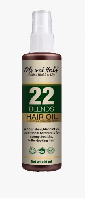 22 blends herbal hair oil for growth